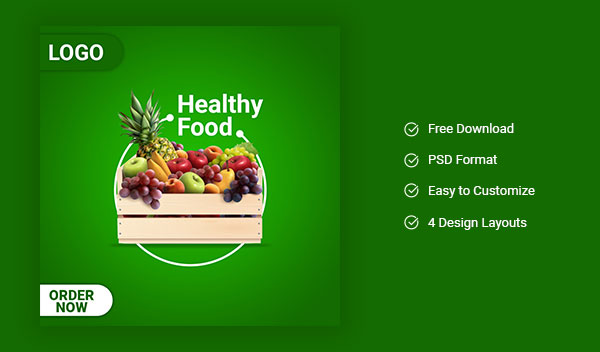 Veg and Fruits – Social-Media AD design