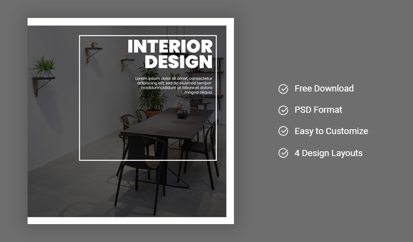 Interior Design – Social-media AD Design