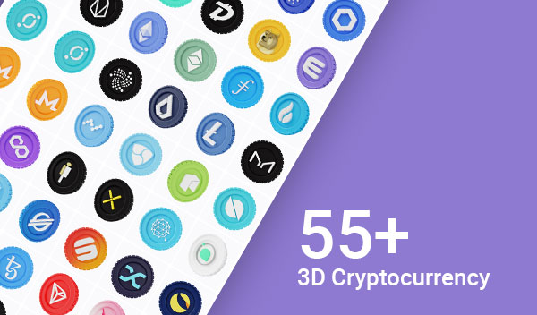 Download Free Cryptocurrency 3D Icons